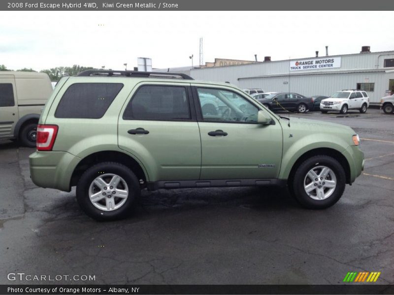 Kiwi Green Metallic / Stone 2008 Ford Escape Hybrid 4WD