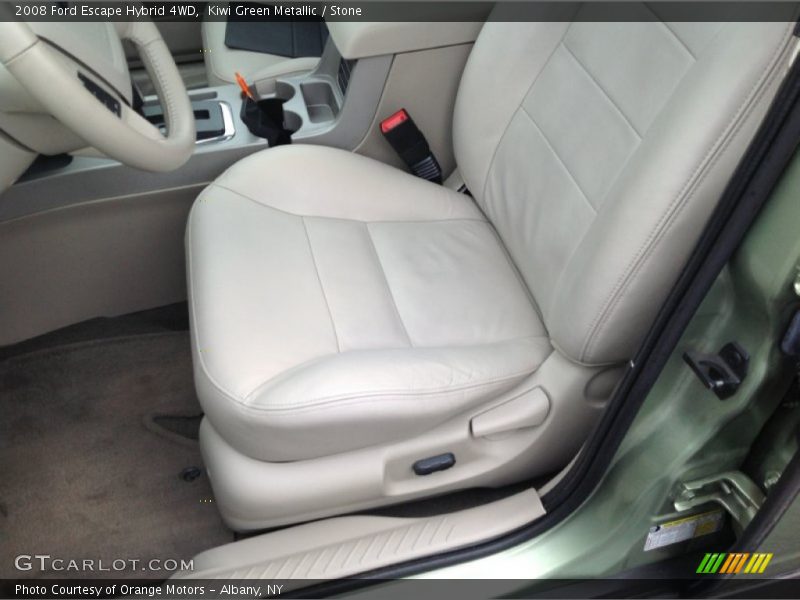 Kiwi Green Metallic / Stone 2008 Ford Escape Hybrid 4WD