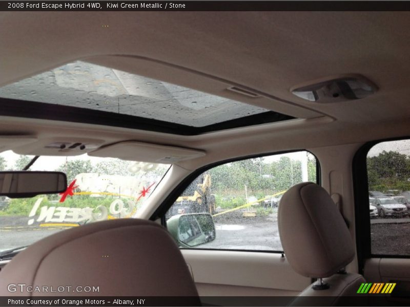 Kiwi Green Metallic / Stone 2008 Ford Escape Hybrid 4WD