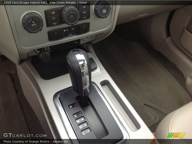 Kiwi Green Metallic / Stone 2008 Ford Escape Hybrid 4WD