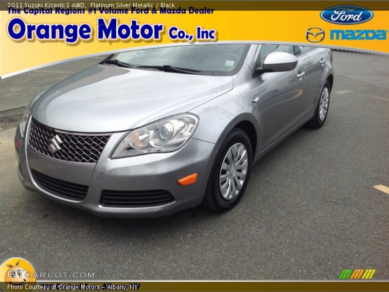 Platinum Silver Metallic / Black 2011 Suzuki Kizashi S AWD