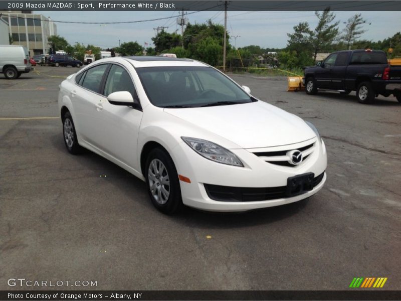 Performance White / Black 2009 Mazda MAZDA6 i Sport