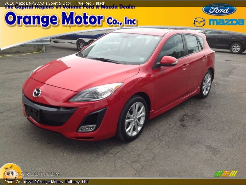 True Red / Black 2010 Mazda MAZDA3 s Sport 5 Door