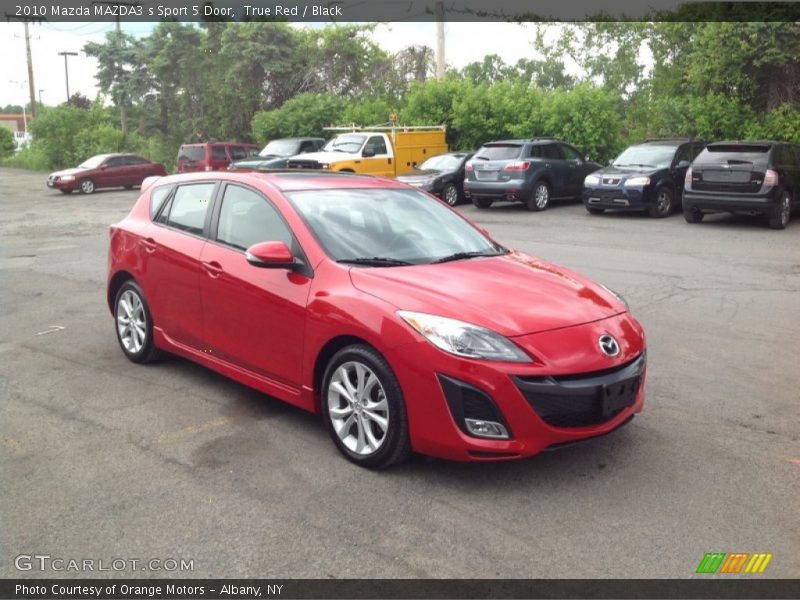 True Red / Black 2010 Mazda MAZDA3 s Sport 5 Door