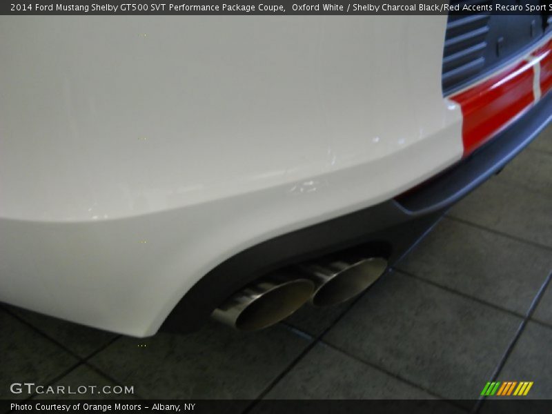 Oxford White / Shelby Charcoal Black/Red Accents Recaro Sport Seats 2014 Ford Mustang Shelby GT500 SVT Performance Package Coupe