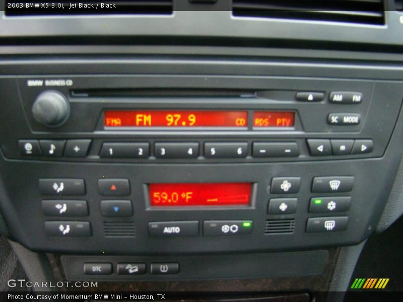 Jet Black / Black 2003 BMW X5 3.0i