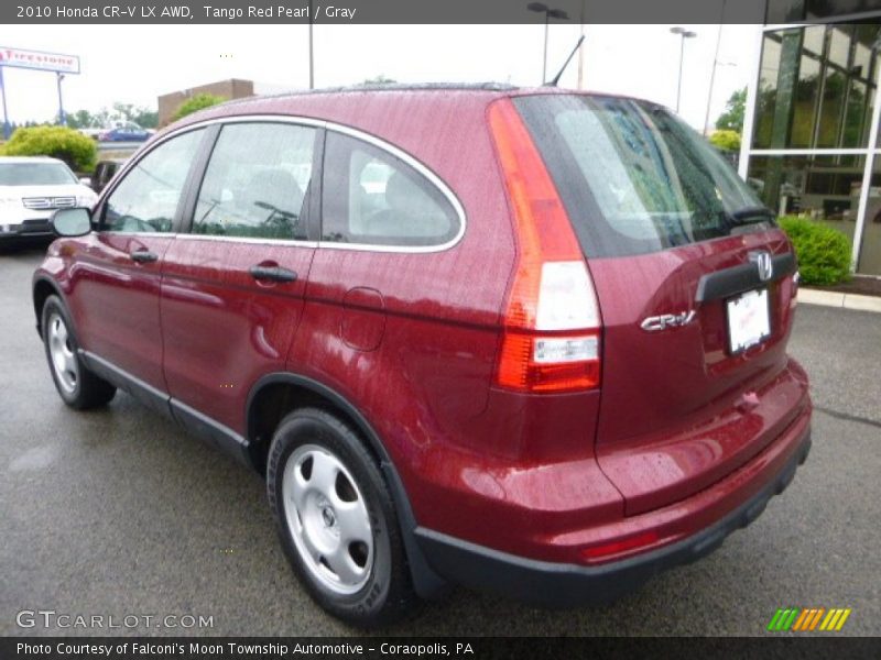 Tango Red Pearl / Gray 2010 Honda CR-V LX AWD