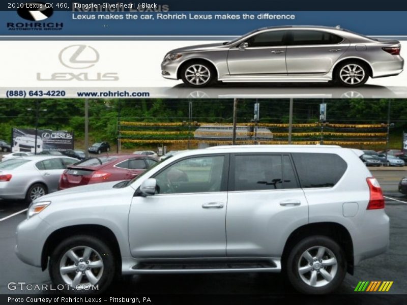 Tungsten Silver Pearl / Black 2010 Lexus GX 460