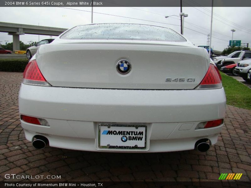 Alpine White / Black 2004 BMW 6 Series 645i Coupe