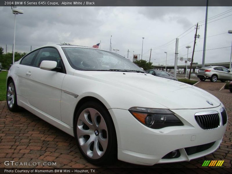 Alpine White / Black 2004 BMW 6 Series 645i Coupe