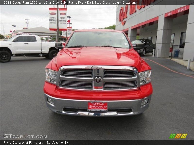 Flame Red / Dark Slate Gray/Medium Graystone 2011 Dodge Ram 1500 Lone Star Crew Cab
