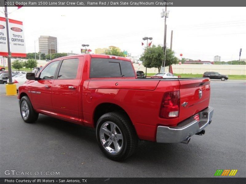 Flame Red / Dark Slate Gray/Medium Graystone 2011 Dodge Ram 1500 Lone Star Crew Cab