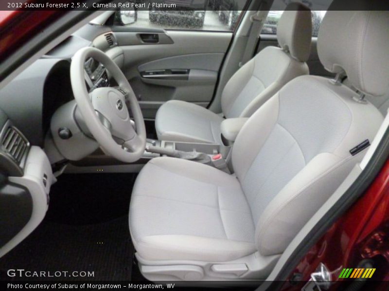 Camellia Red Pearl / Platinum 2012 Subaru Forester 2.5 X