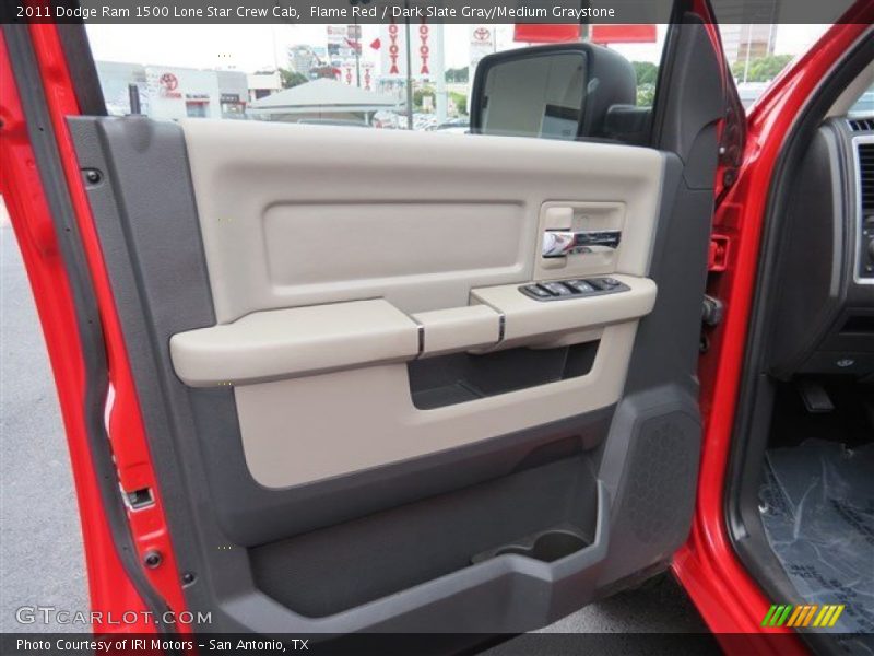 Flame Red / Dark Slate Gray/Medium Graystone 2011 Dodge Ram 1500 Lone Star Crew Cab