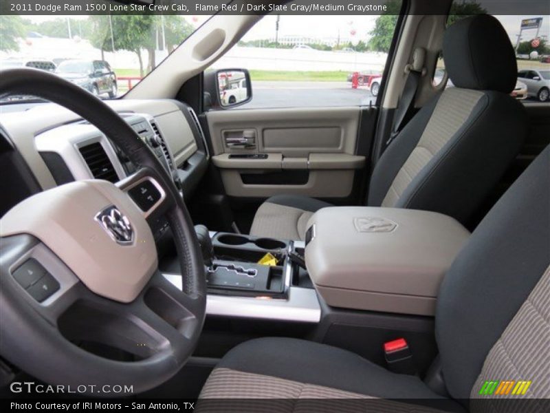 Flame Red / Dark Slate Gray/Medium Graystone 2011 Dodge Ram 1500 Lone Star Crew Cab