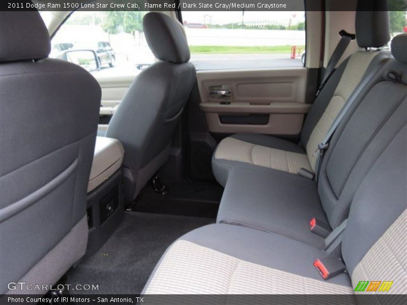 Flame Red / Dark Slate Gray/Medium Graystone 2011 Dodge Ram 1500 Lone Star Crew Cab