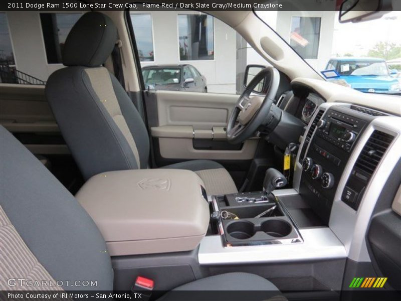 Flame Red / Dark Slate Gray/Medium Graystone 2011 Dodge Ram 1500 Lone Star Crew Cab
