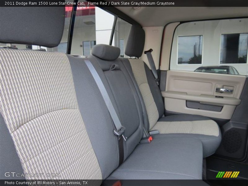 Flame Red / Dark Slate Gray/Medium Graystone 2011 Dodge Ram 1500 Lone Star Crew Cab