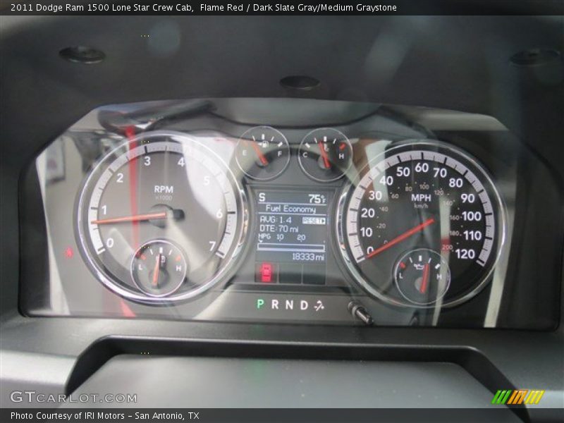 Flame Red / Dark Slate Gray/Medium Graystone 2011 Dodge Ram 1500 Lone Star Crew Cab