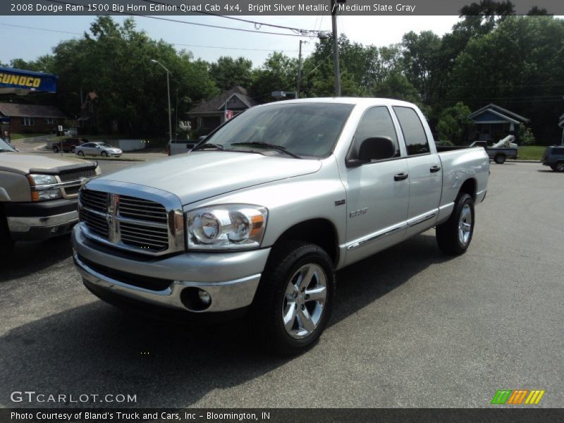 Bright Silver Metallic / Medium Slate Gray 2008 Dodge Ram 1500 Big Horn Edition Quad Cab 4x4