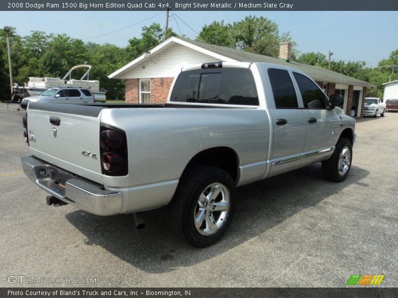 Bright Silver Metallic / Medium Slate Gray 2008 Dodge Ram 1500 Big Horn Edition Quad Cab 4x4