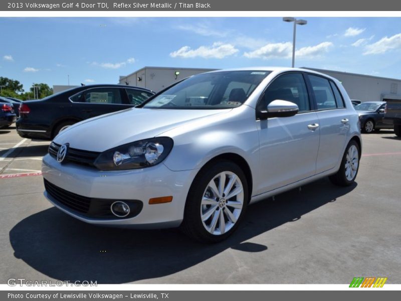 Reflex Silver Metallic / Titan Black 2013 Volkswagen Golf 4 Door TDI