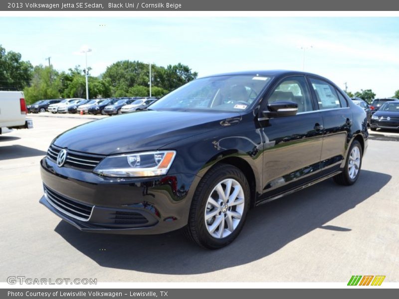 Black Uni / Cornsilk Beige 2013 Volkswagen Jetta SE Sedan