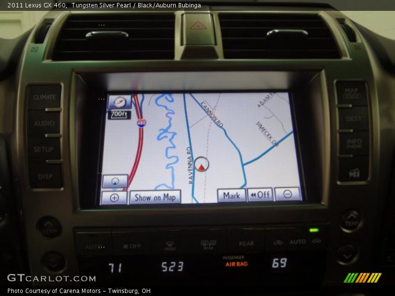 Tungsten Silver Pearl / Black/Auburn Bubinga 2011 Lexus GX 460