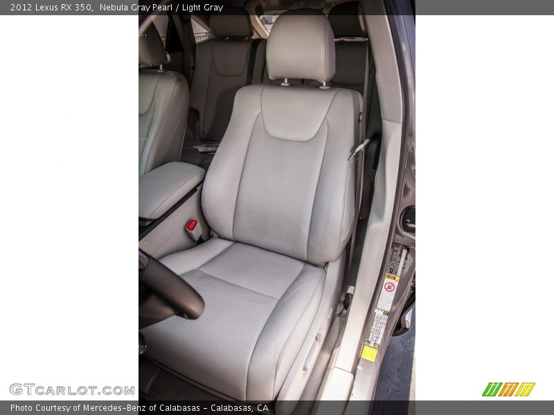 Front Seat of 2012 RX 350