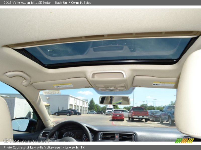 Black Uni / Cornsilk Beige 2013 Volkswagen Jetta SE Sedan