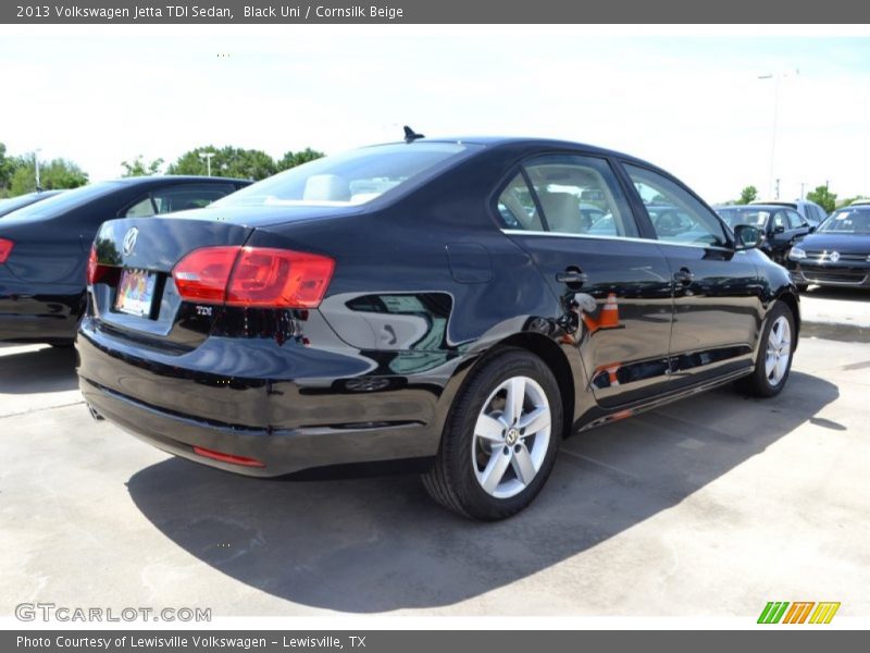Black Uni / Cornsilk Beige 2013 Volkswagen Jetta TDI Sedan