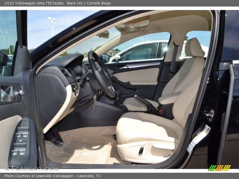 Black Uni / Cornsilk Beige 2013 Volkswagen Jetta TDI Sedan