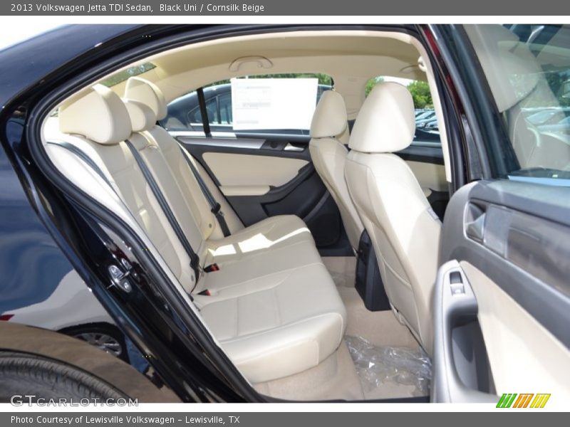 Black Uni / Cornsilk Beige 2013 Volkswagen Jetta TDI Sedan