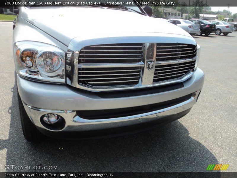 Bright Silver Metallic / Medium Slate Gray 2008 Dodge Ram 1500 Big Horn Edition Quad Cab 4x4