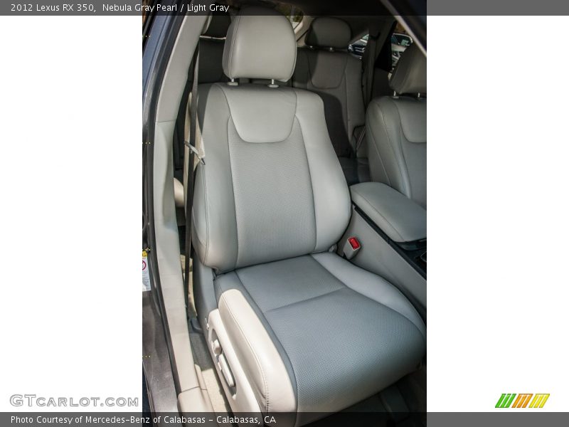 Nebula Gray Pearl / Light Gray 2012 Lexus RX 350