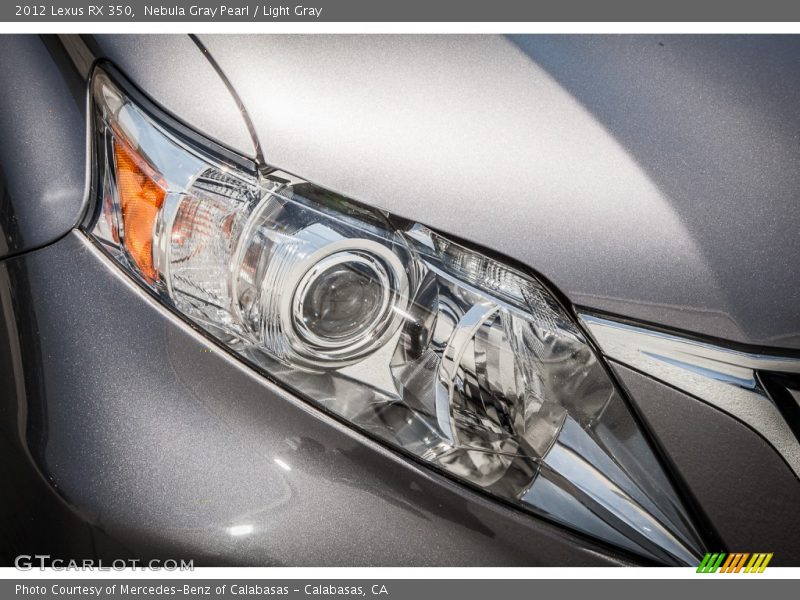 Nebula Gray Pearl / Light Gray 2012 Lexus RX 350