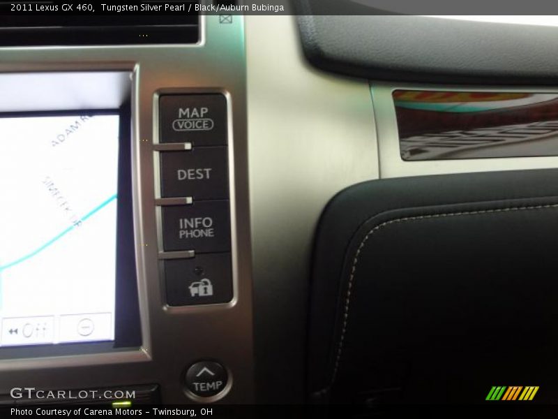 Tungsten Silver Pearl / Black/Auburn Bubinga 2011 Lexus GX 460
