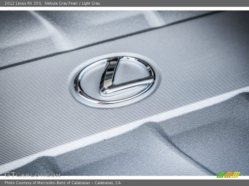 Nebula Gray Pearl / Light Gray 2012 Lexus RX 350