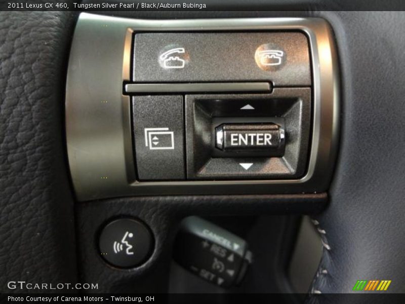 Tungsten Silver Pearl / Black/Auburn Bubinga 2011 Lexus GX 460