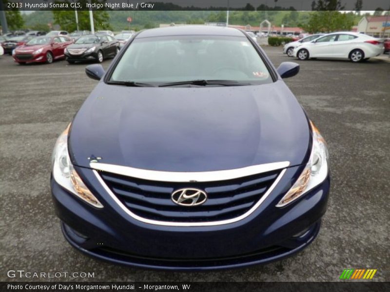 Indigo Night Blue / Gray 2013 Hyundai Sonata GLS