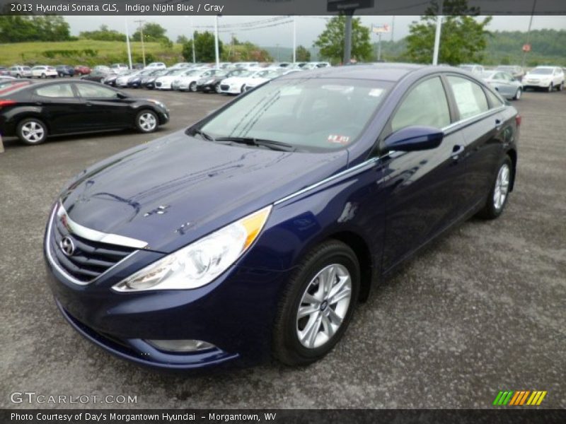 Indigo Night Blue / Gray 2013 Hyundai Sonata GLS