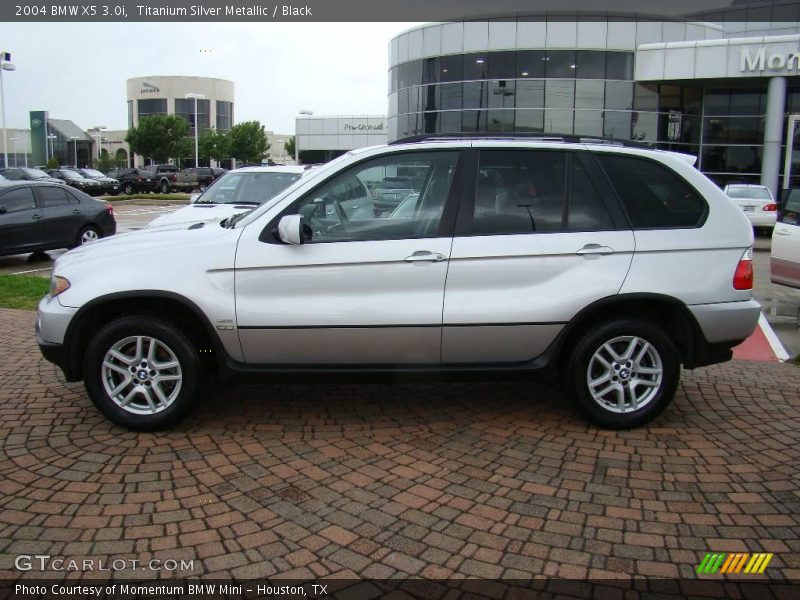 Titanium Silver Metallic / Black 2004 BMW X5 3.0i