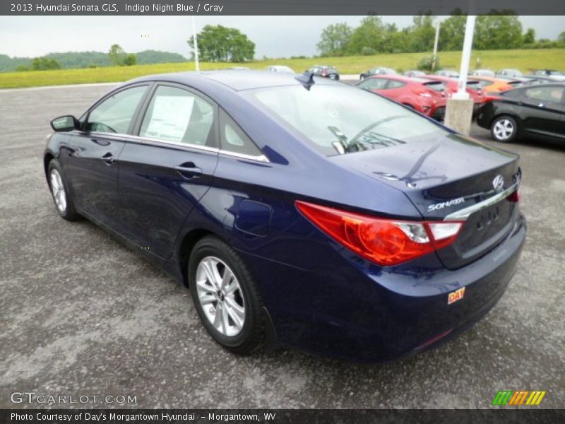 Indigo Night Blue / Gray 2013 Hyundai Sonata GLS