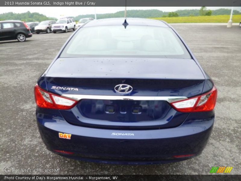 Indigo Night Blue / Gray 2013 Hyundai Sonata GLS
