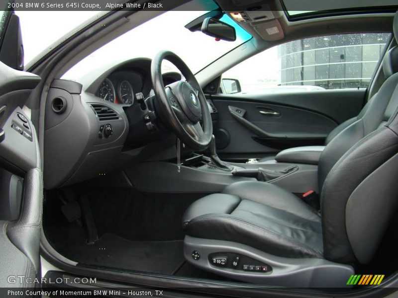 Alpine White / Black 2004 BMW 6 Series 645i Coupe