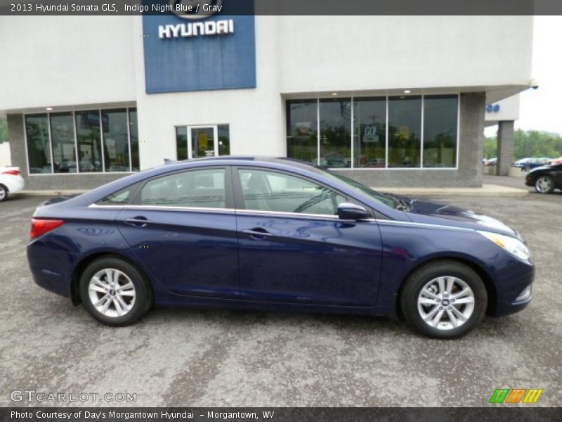 Indigo Night Blue / Gray 2013 Hyundai Sonata GLS