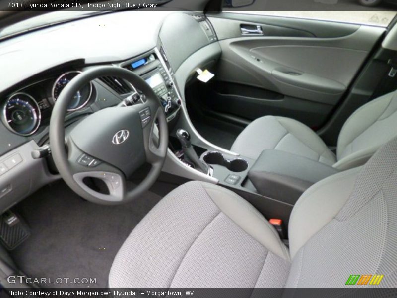 Indigo Night Blue / Gray 2013 Hyundai Sonata GLS