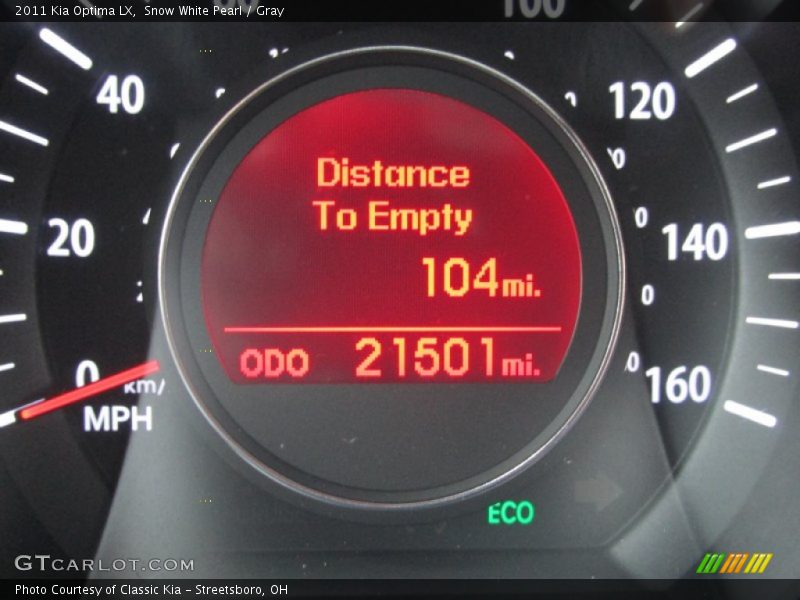 Snow White Pearl / Gray 2011 Kia Optima LX