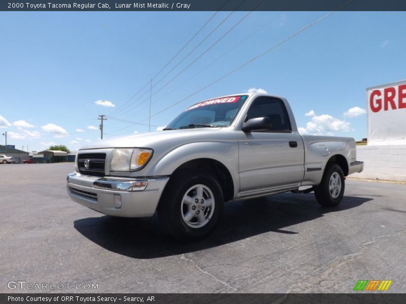 Lunar Mist Metallic / Gray 2000 Toyota Tacoma Regular Cab