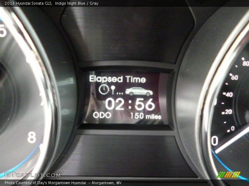 Indigo Night Blue / Gray 2013 Hyundai Sonata GLS
